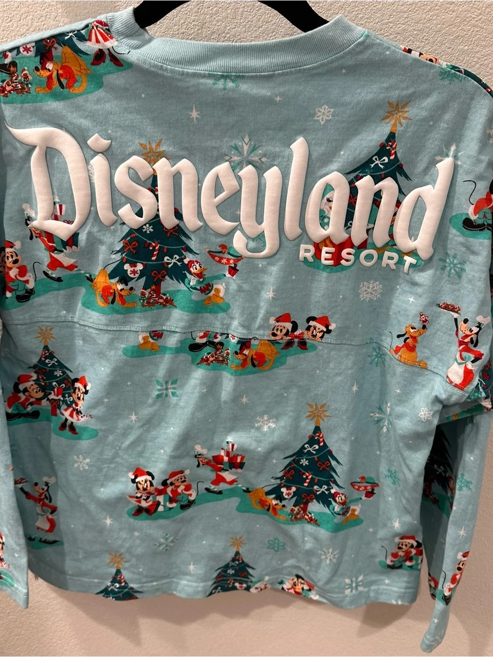Disney Kids' Light Blue Holiday Santa Mickey & Friends Spirit Jersey
